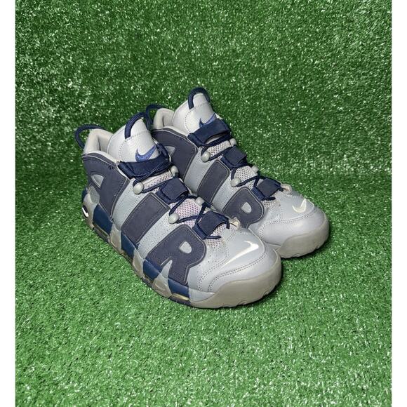 Nike Air More Uptempo 96 Retro Mens Size 12 Georgetown Cool Grey Navy 921948-003 - Picture 2 of 9